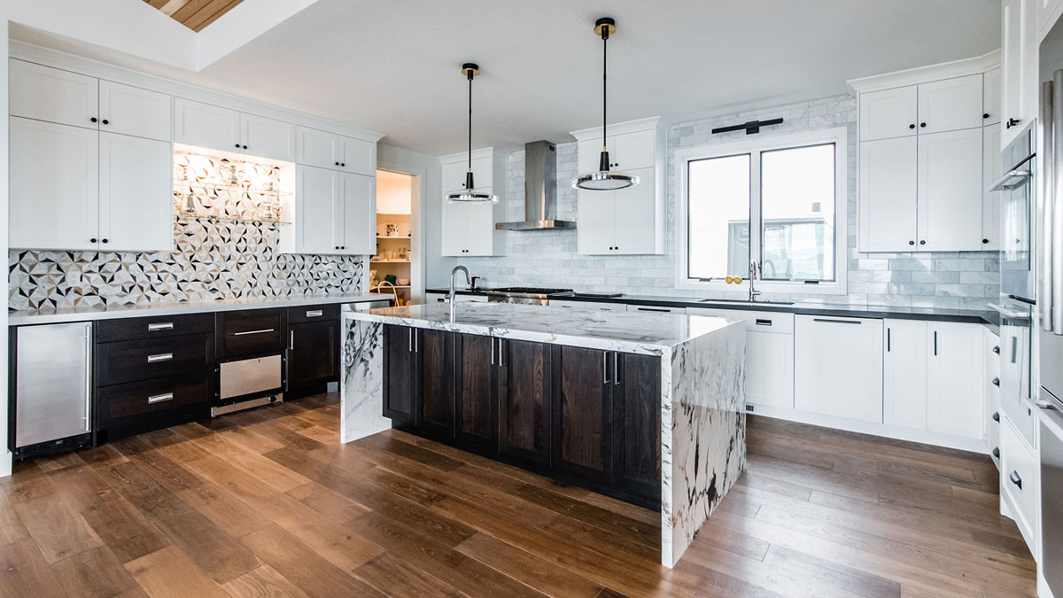 photo showing a granite countertop in utah building