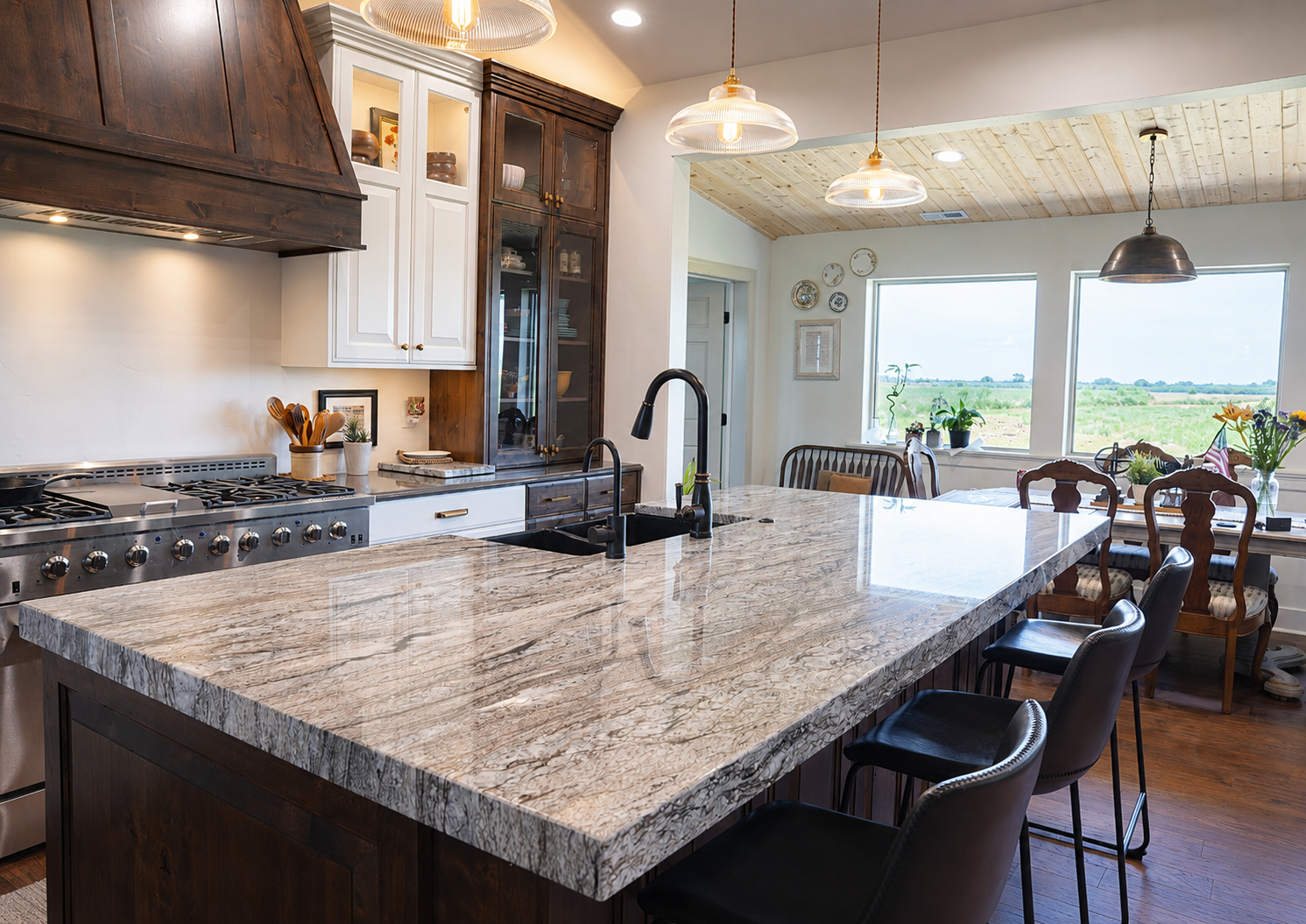 granite countertop in cache valley utah home